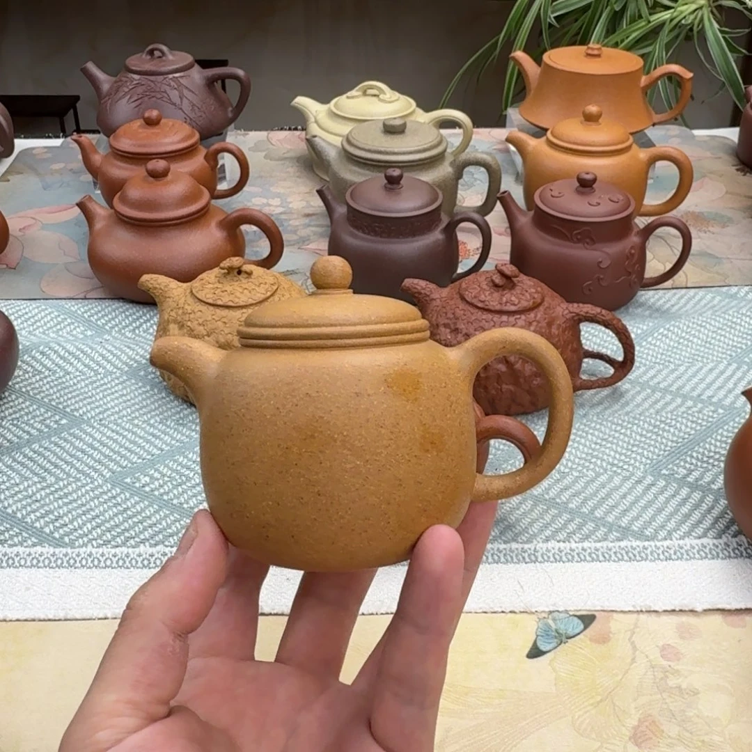 茶壶紫砂微瑕 匏尊 黄段 165cc