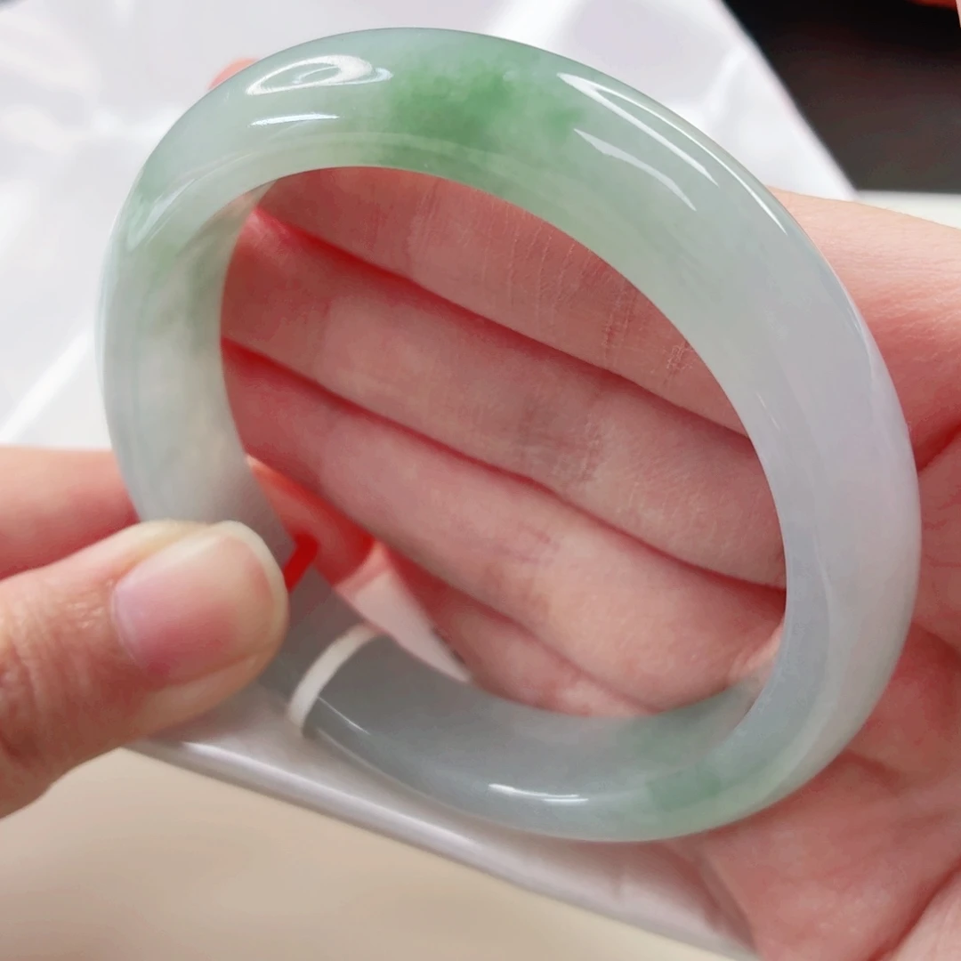 翡翠未镶嵌手镯58.2圈x535