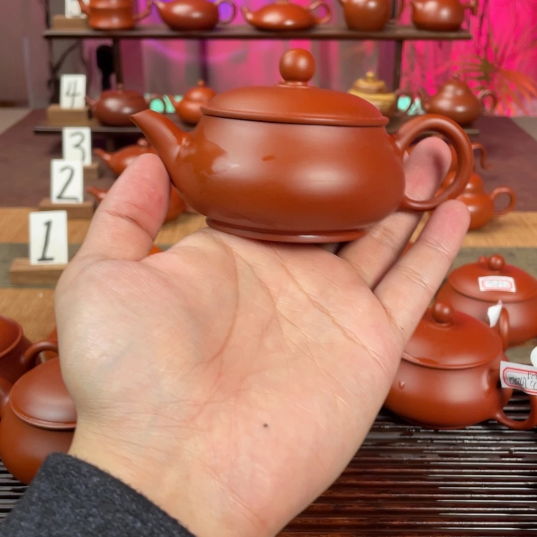 小***。茶壶紫砂精工超薄明炉120cc
