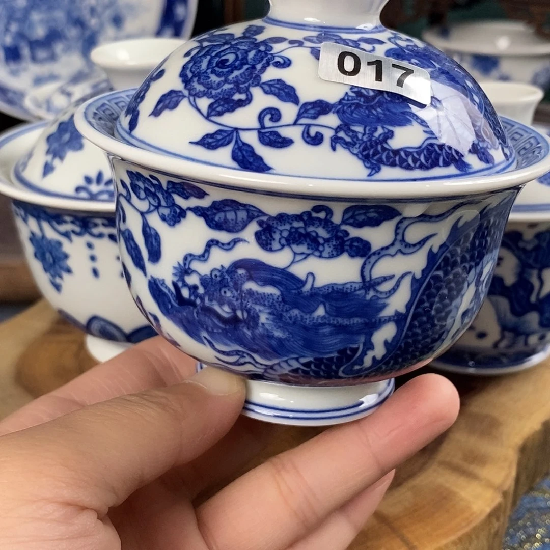 瓷片景德镇手绘青花茶器017