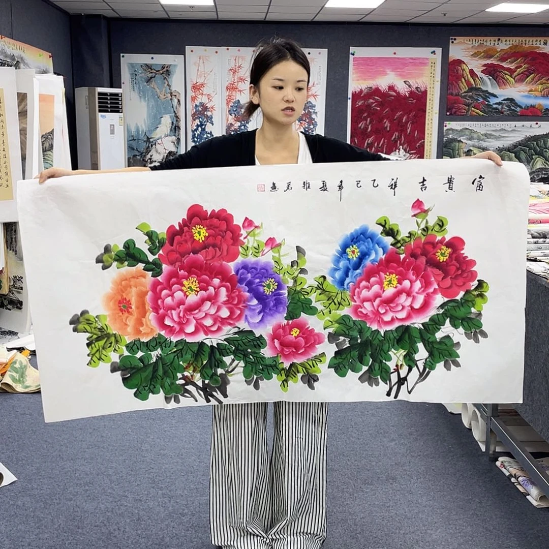 国画作品小姐姐放漏…