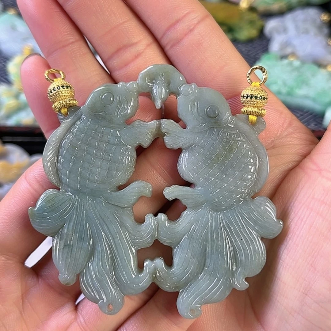 【闪购商品】翡翠颈饰未镶嵌挂件