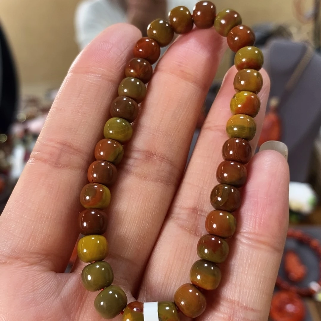 未镶嵌单圈7m m原矿南红玛瑙