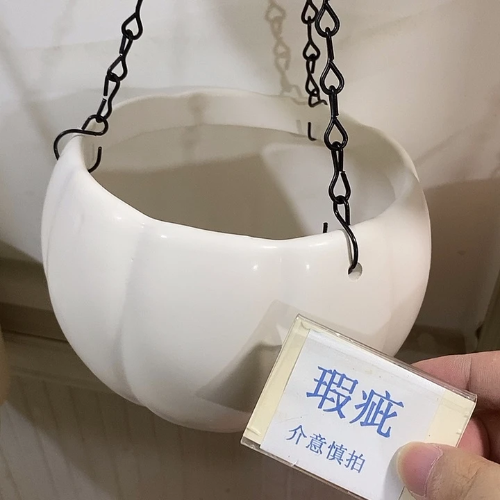 紫砂花盆多肉瑕疵盆有孔。