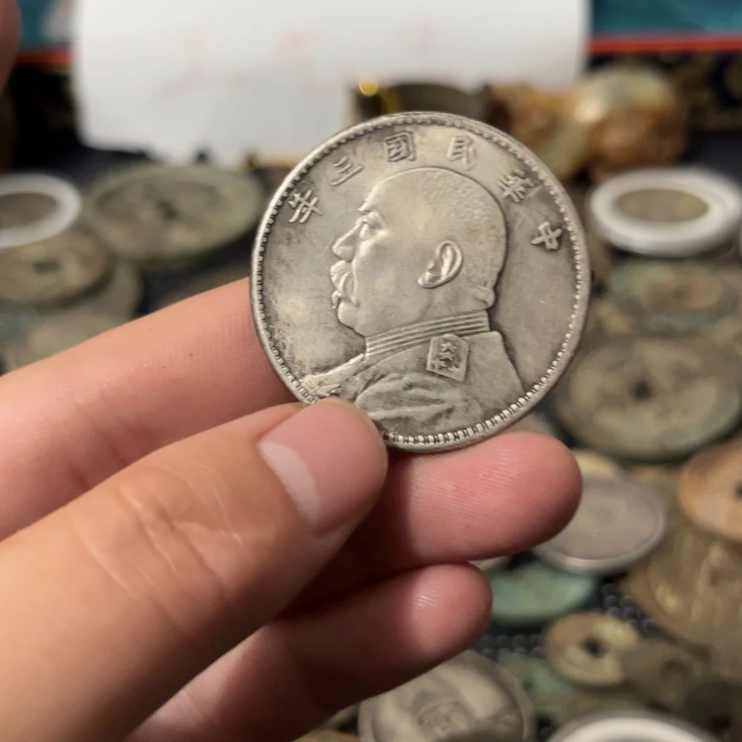 复古 精美龙洋可吹响可翻面工艺品摆件