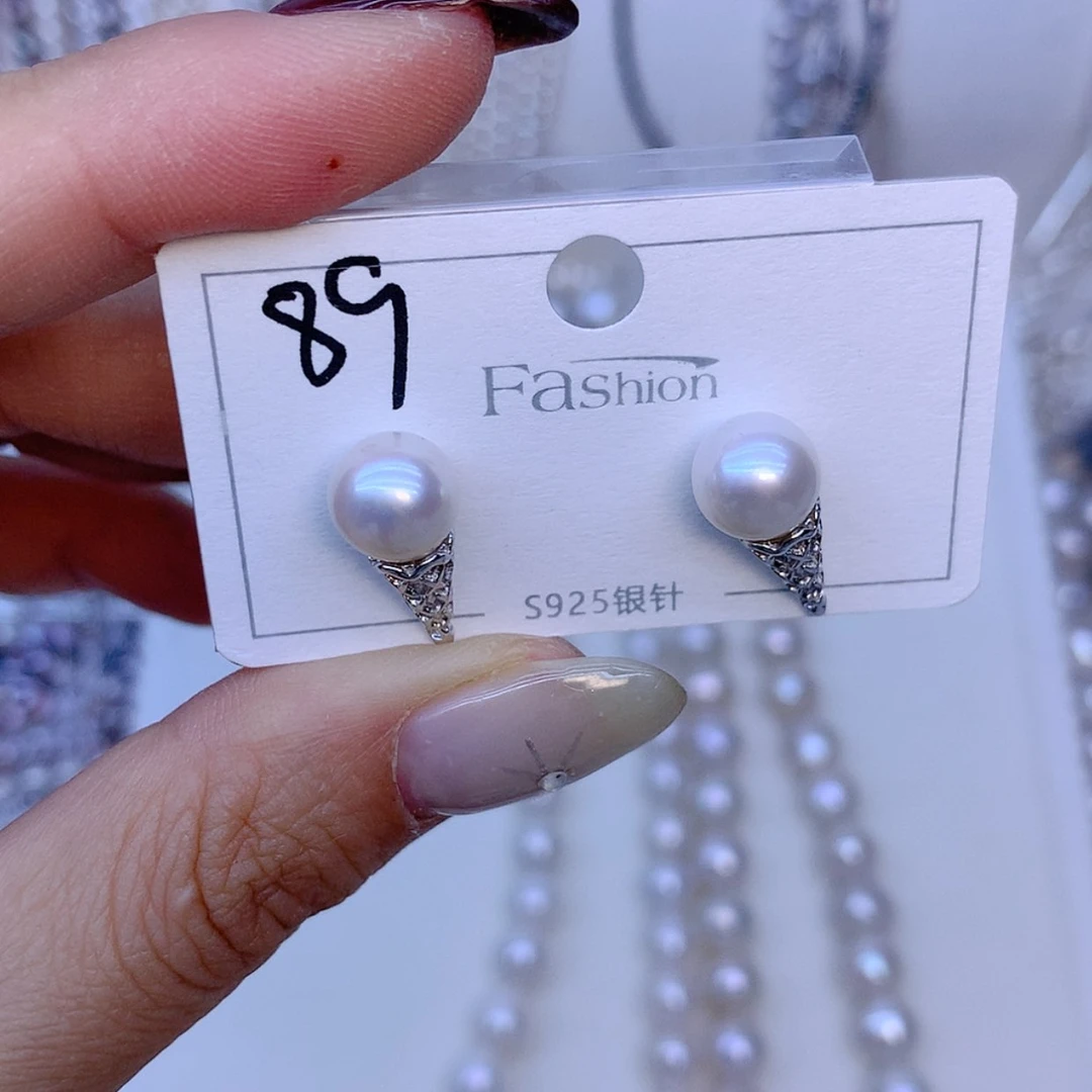 【闪购商品】银S925镶嵌耳饰淡水珍珠