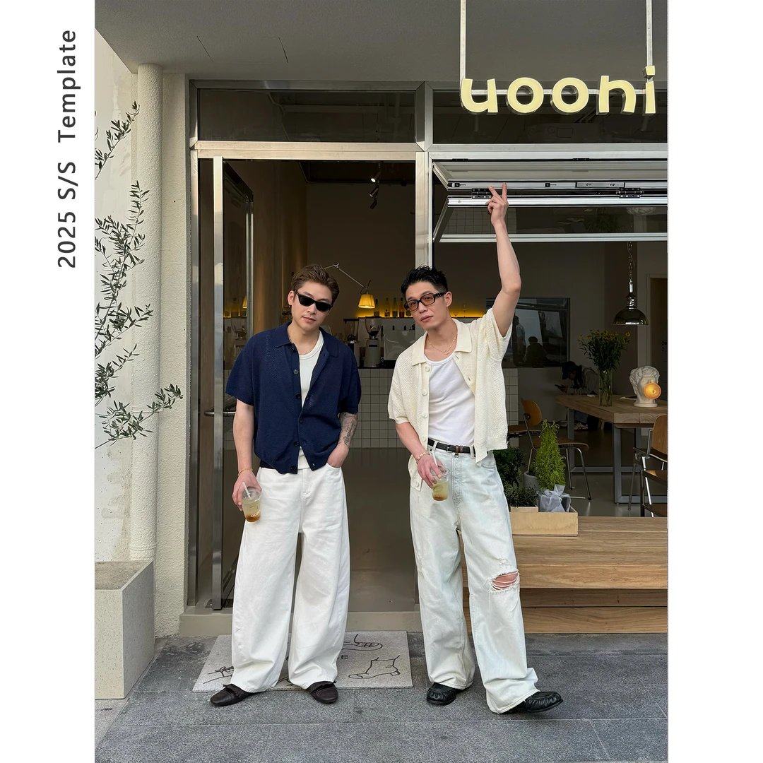 Grand Blanc  “法式优雅”亚麻棉混纺老钱镂空短袖针织开衫