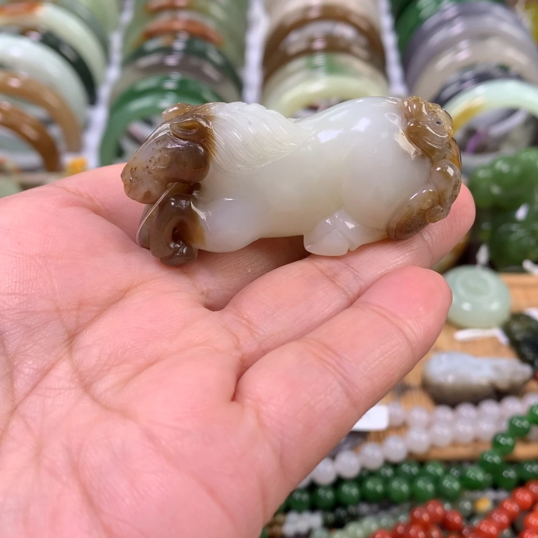 和田玉未镶嵌摆件