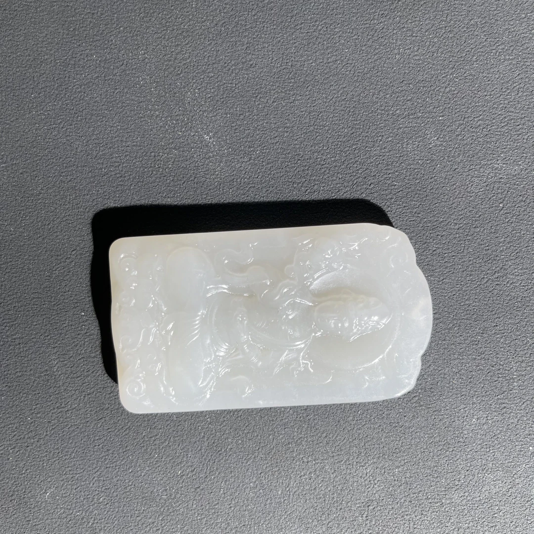 《当代》和田玉观音 山东国营文物商店  25103102099-11345