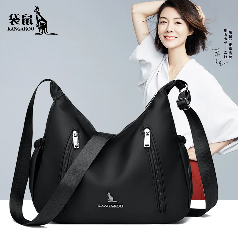 【袋鼠正品】升级大号2025女包时尚百搭斜挎包大容量包简约包包