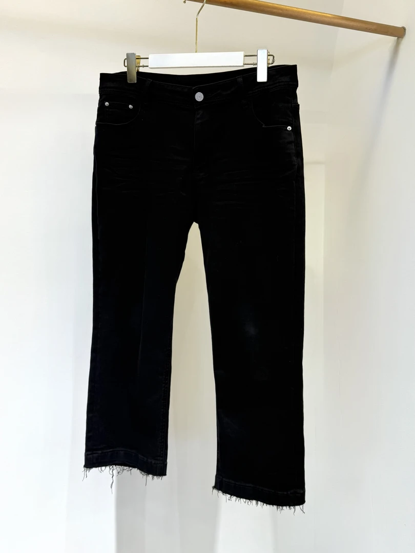 【深圳霞姐】夏季新品上新定制大码女装八分牛仔面膜裤