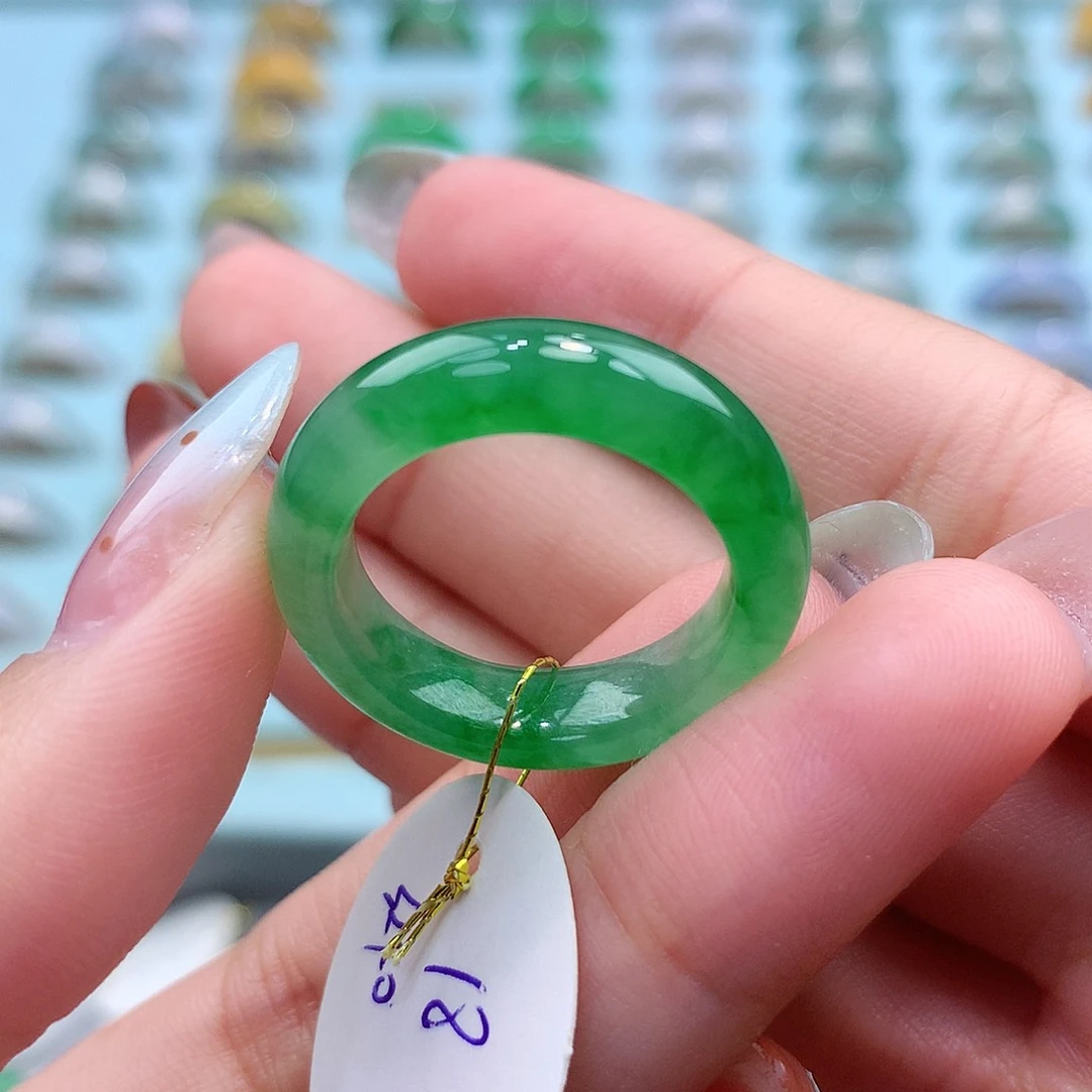 未镶嵌戒指翡翠小*18圈