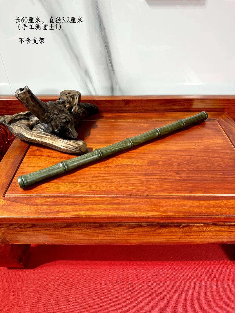 （60厘米）滕厂长推荐绿檀竹节摆件（越玩越绿，晒太阳快速变绿）