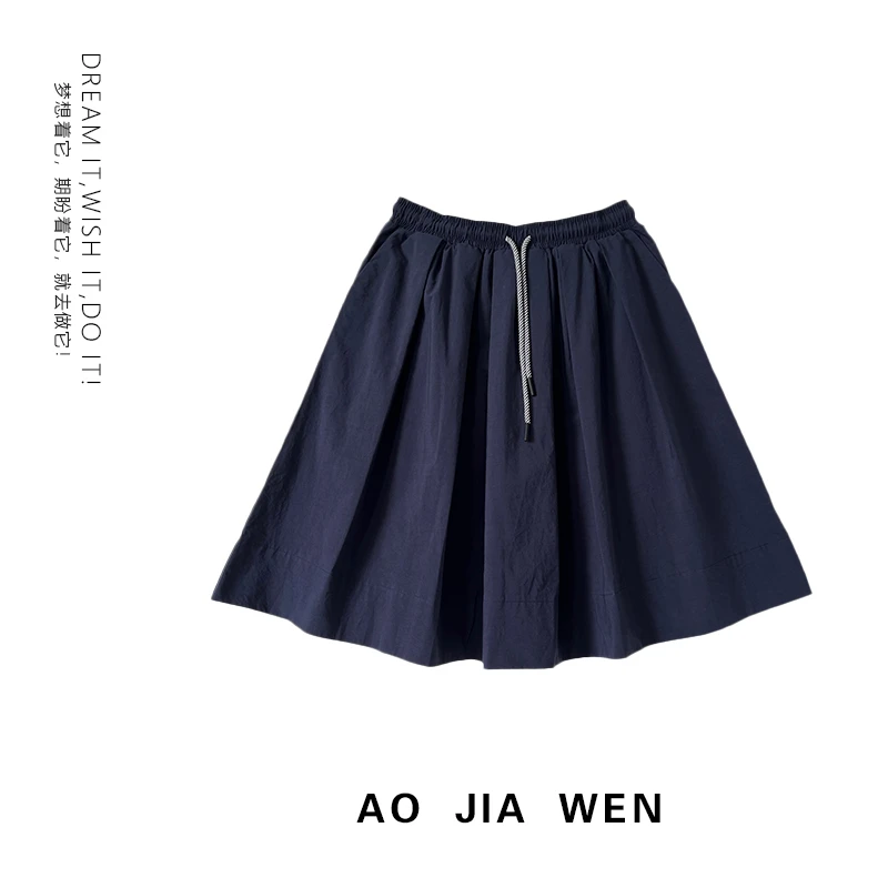 【佳文定制】2508短裙松紧腰大版裙