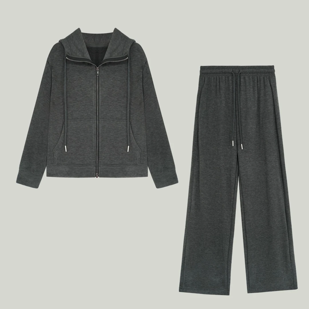 诗妮歌25&SS高定 |【放风套装】徳绒套装随性不拘束通勤休闲百搭