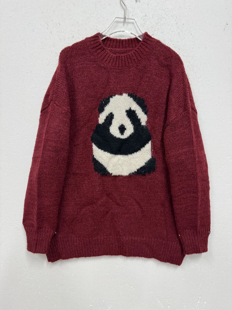 毛针织衫冬季休闲均码针织加厚圆领秋冬常规厚度女50264