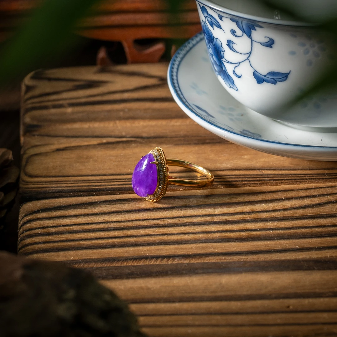 世间臻宝-18K金冰种舒俱来戒指/多样性发/发一件/P6605/