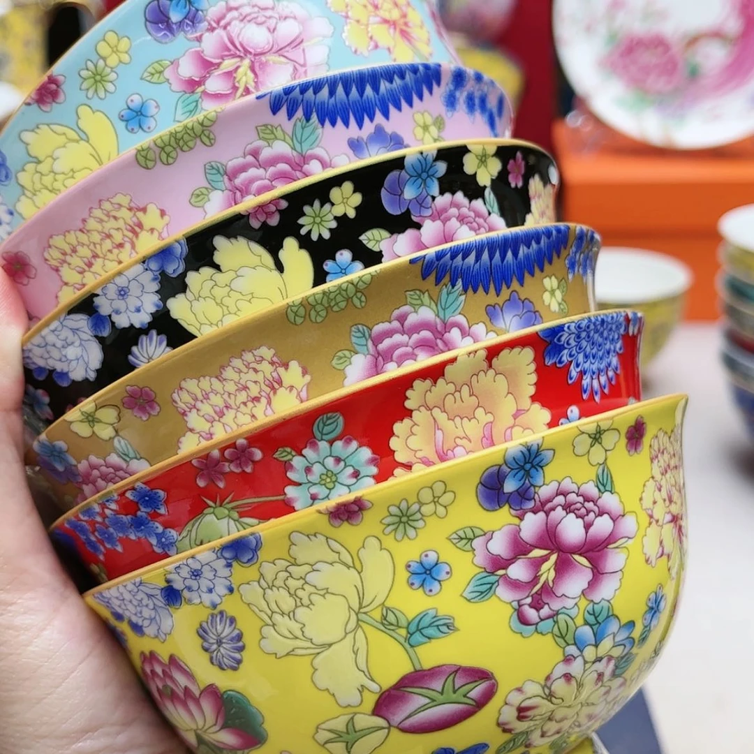 【闪购商品】珐琅4.5寸6个…………