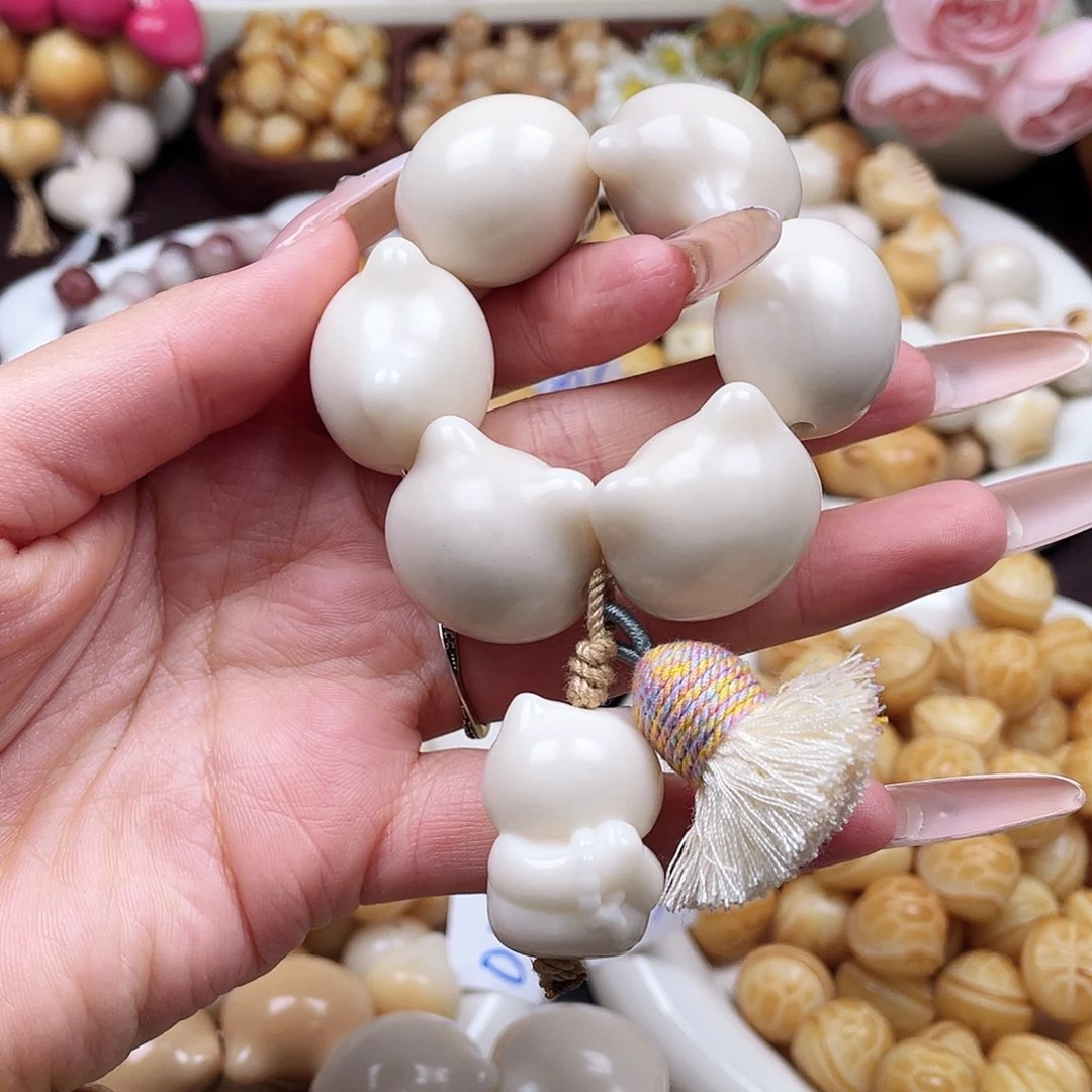 吊坠白玉菩提一串成品c
