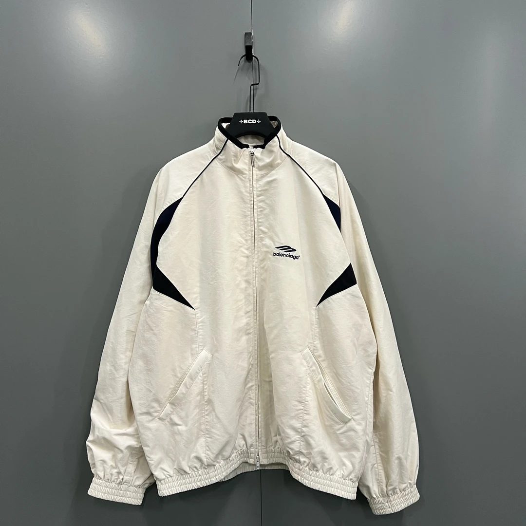 99新 Balenciaga/巴黎世家 字母logo撞色冲锋衣 S码/ bc014449