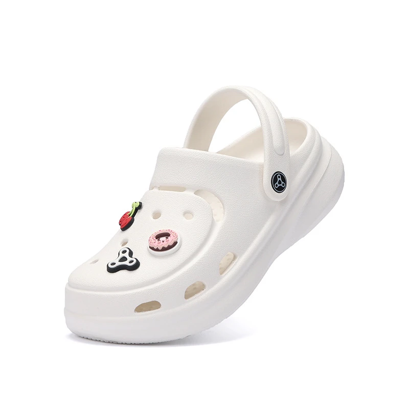 足行健时尚包头凉拖休闲洞洞鞋半拖厚底网红百搭软底足弓支撑防滑