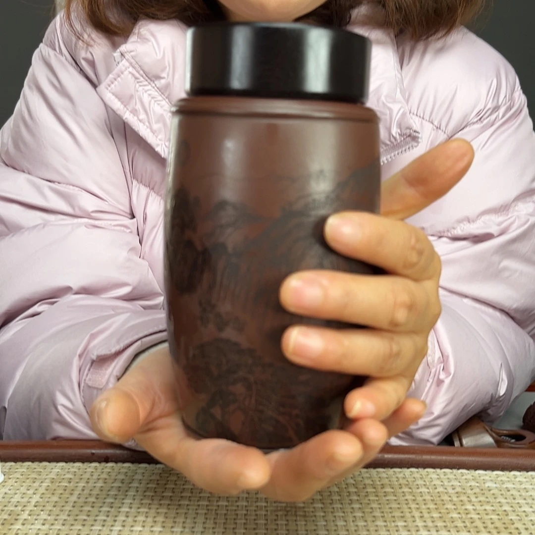 紫砂茶杯宜兴紫砂保温杯