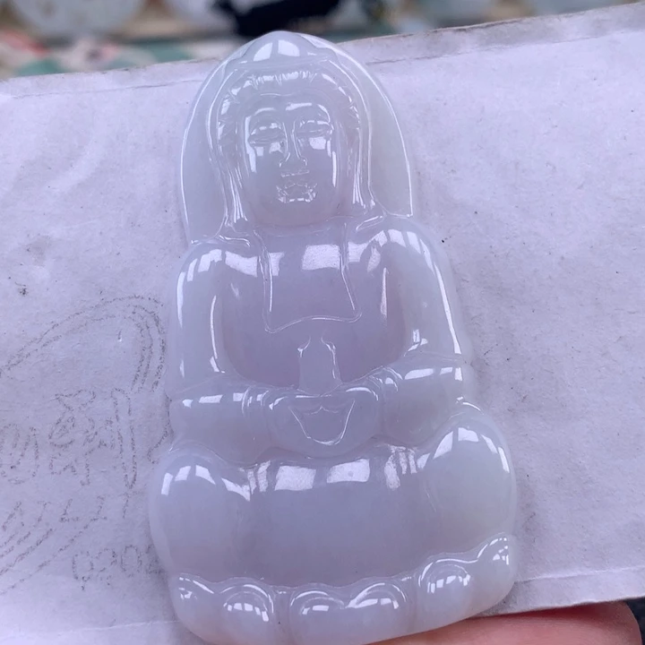 颈饰未镶嵌翡翠玉观音吊坠