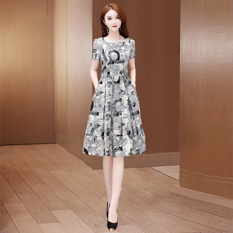 雪纺连衣裙子今年流行爆款女初夏穿搭十三行高端大气品牌漂亮穿搭