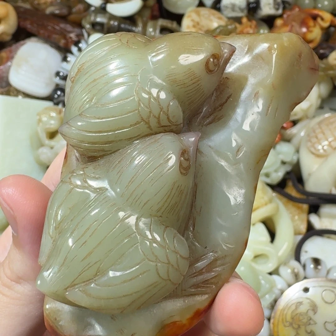 和田玉摆件未镶嵌高*