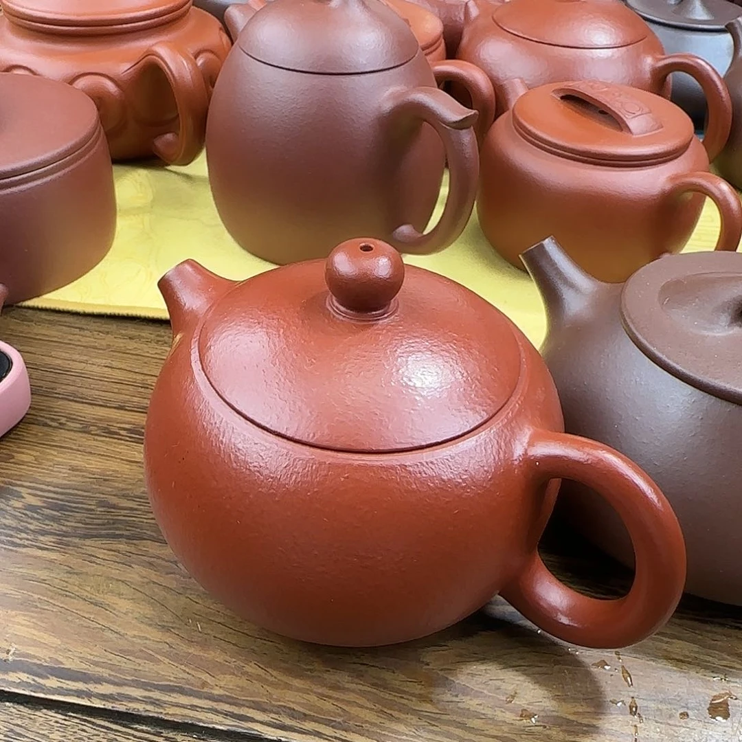 紫砂茶壶西施朱泥