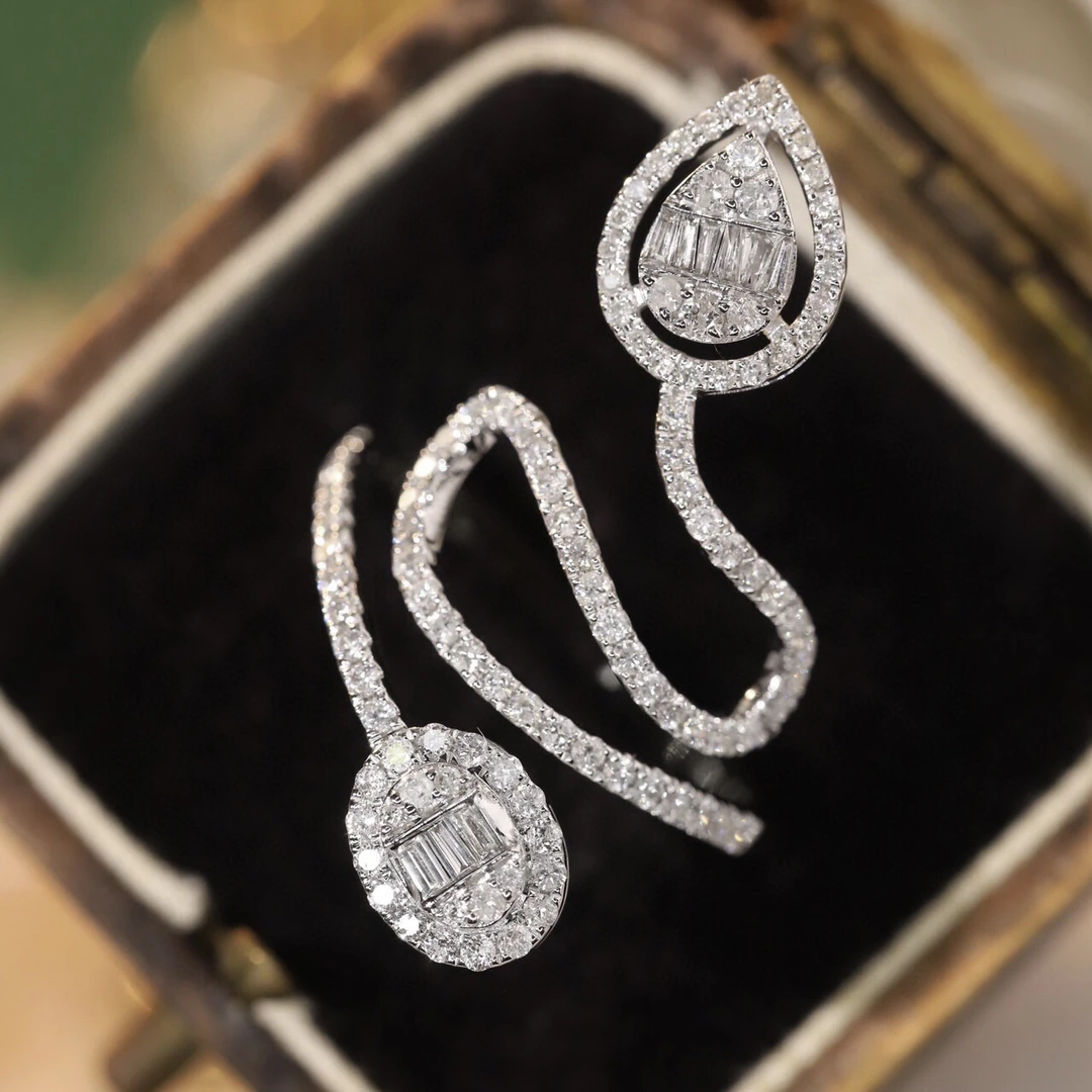 【蒂凡妮珠宝】设计款85分PT900铂金设特殊款蛇戒重4.6g 源头工厂价