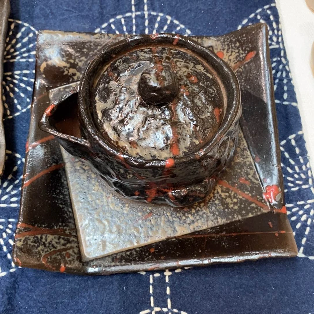 娃**器柴烧侘寂粗陶茶具