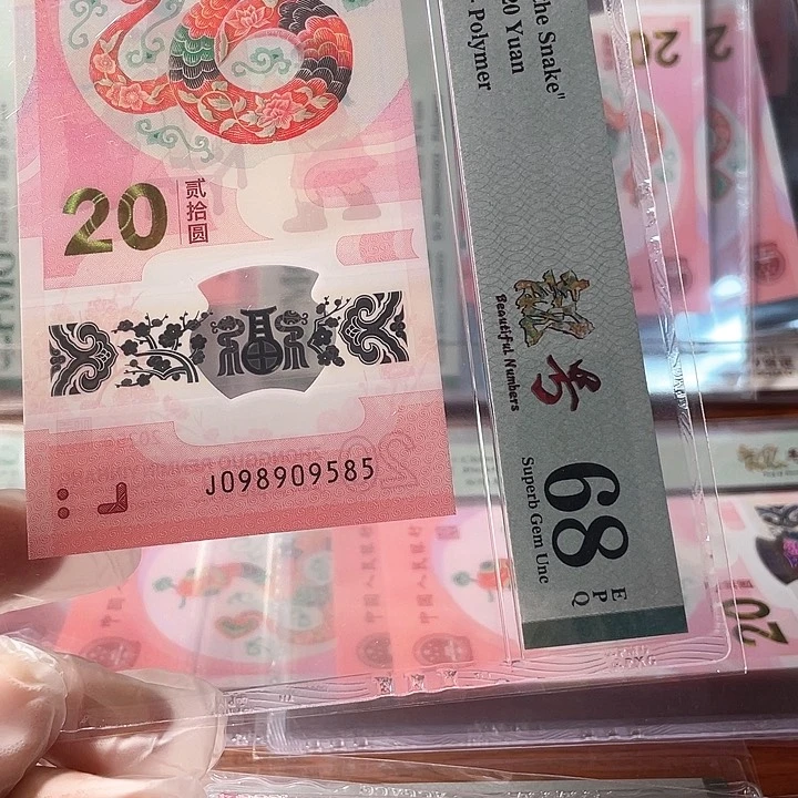 塑料098909585 蛇钞单张