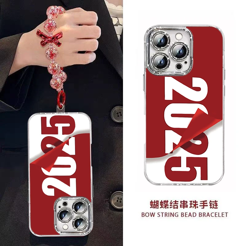 2025新年手机壳全包镜头膜女防摔适用于苹果15红米vivo华为小米