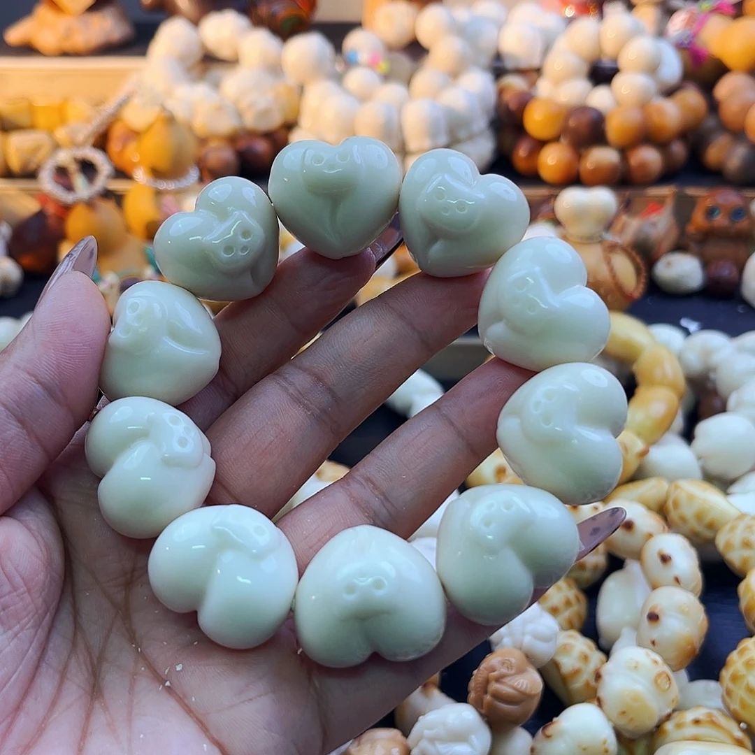 菩提根/象牙果手串爱心猫