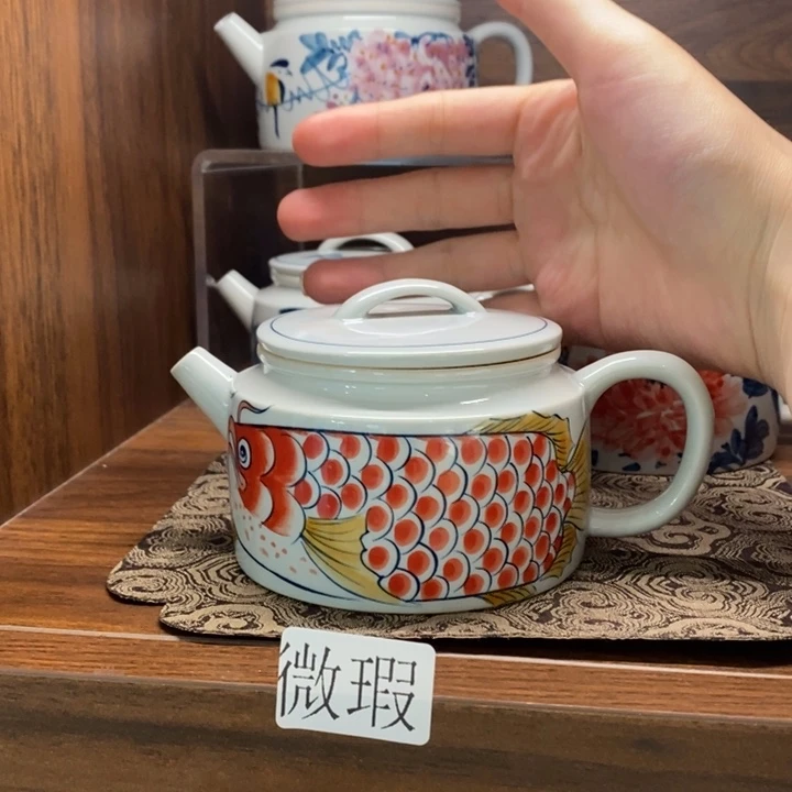釉下老陶泥手工绘制