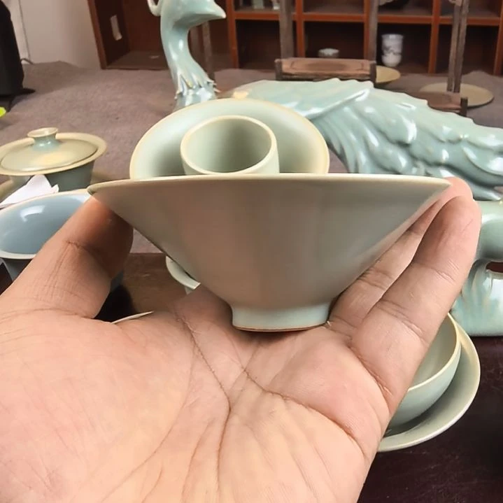 越***头汝州原产地原矿仿古手工斗笠