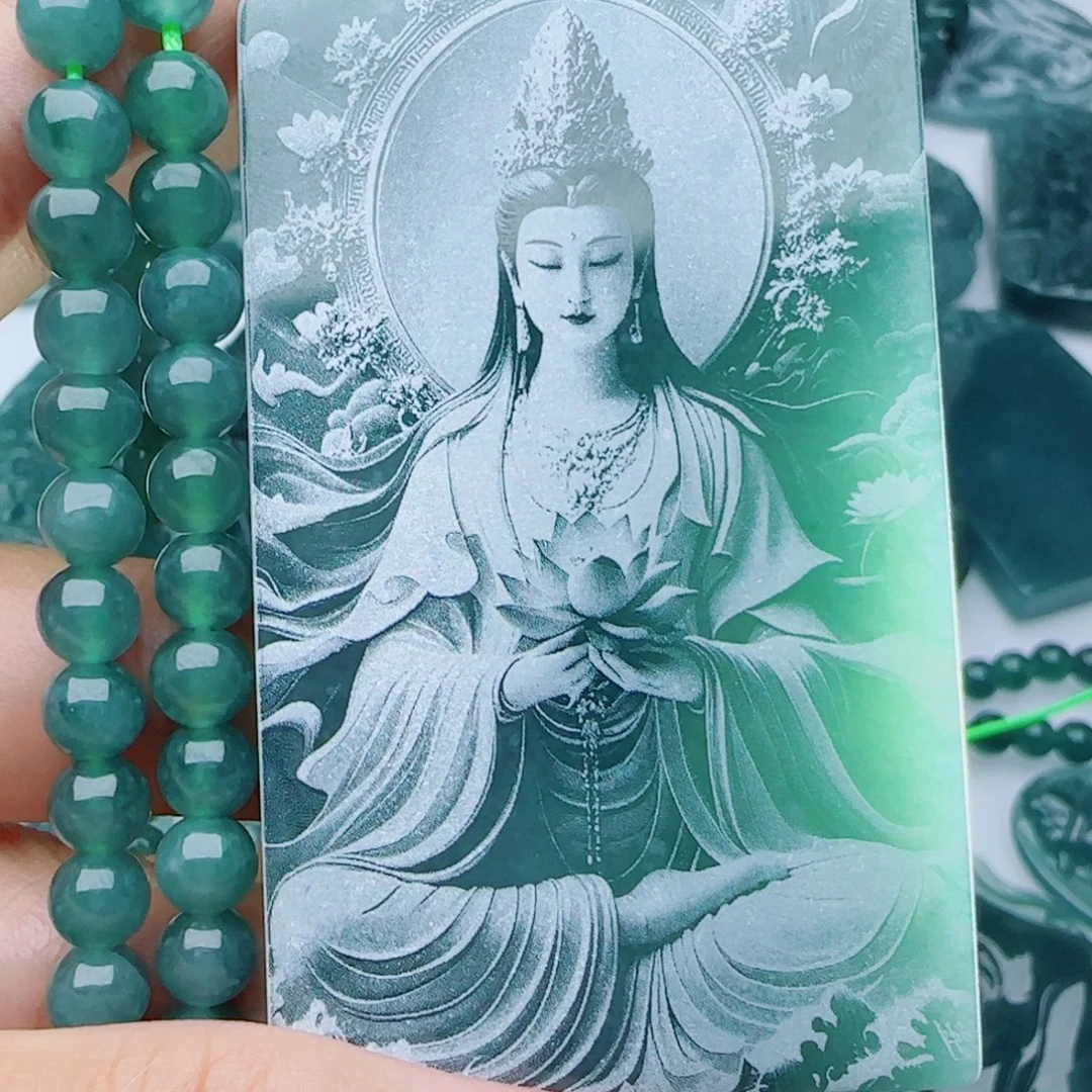 颈饰未镶嵌翡翠多样性发货天然的A货翡翠