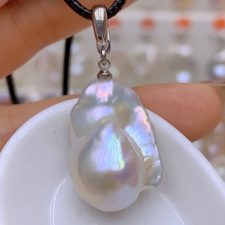 未镶嵌淡水珍珠吊坠(赠链)