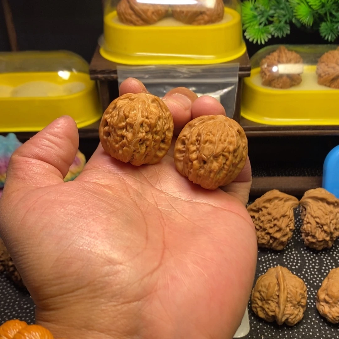 吊坠文玩核桃石子磨35