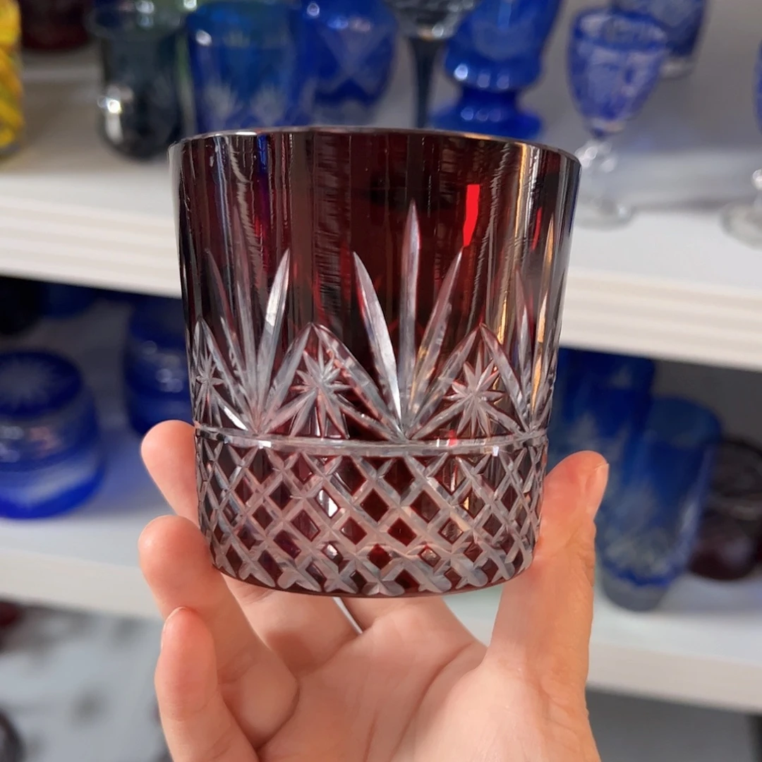 平底款水晶玻璃微瑕一个