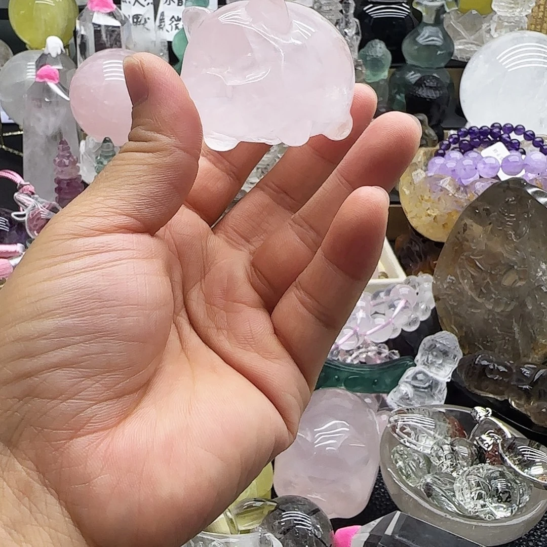 水晶车挂未镶嵌摆件