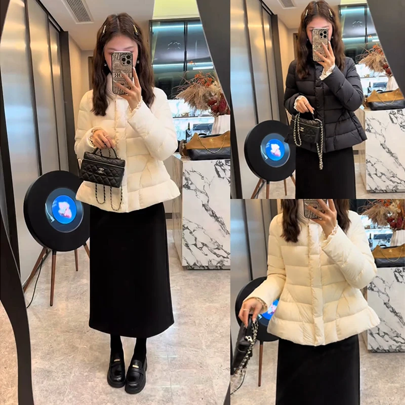 冬季时尚穿搭一整套女2025新款气质保暖棉服外套百搭半身裙两件套