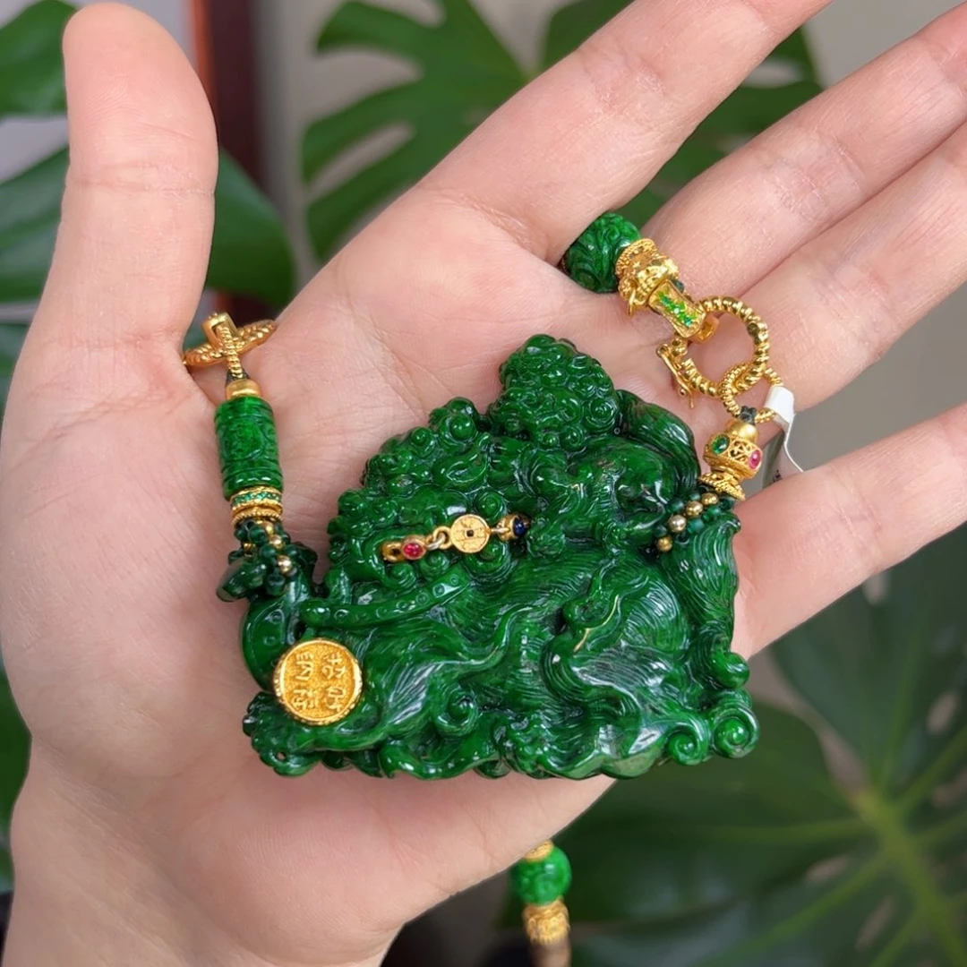 【闪购商品】翡翠吊坠(赠链)未镶嵌 狮子