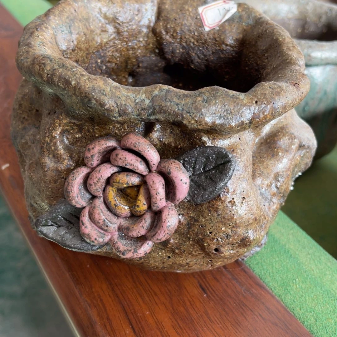 红陶墨*恩粗砂陶瓷花盆