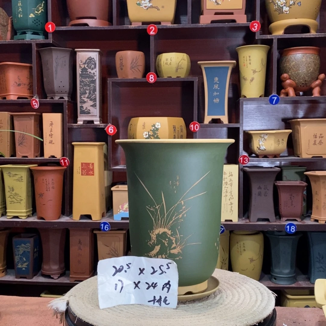 紫砂艺术紫砂花盆