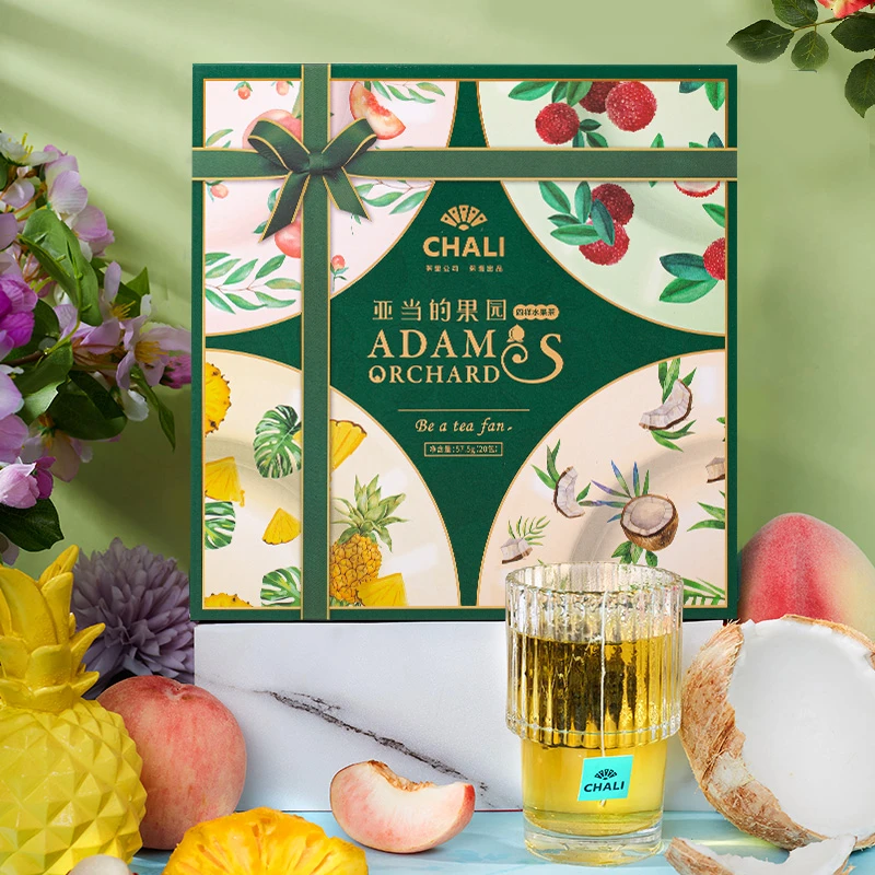 【直播】CHALI亚当的果园花季茱莉叶礼盒花茶果茶袋泡茶4口味20包