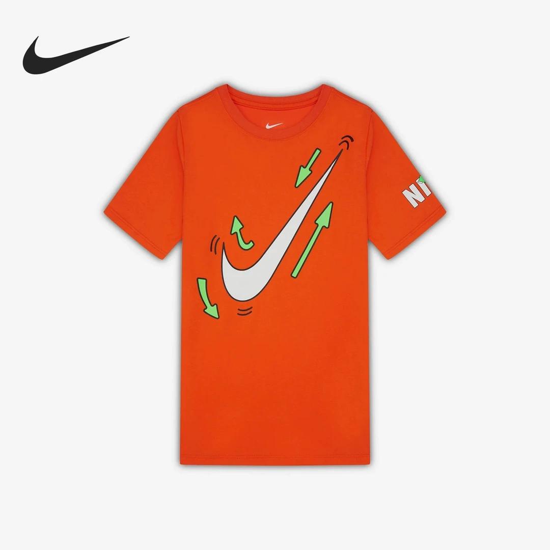 NIKE/耐克Nike/耐克官方正品大童印花运动圆领短袖DV3325-817