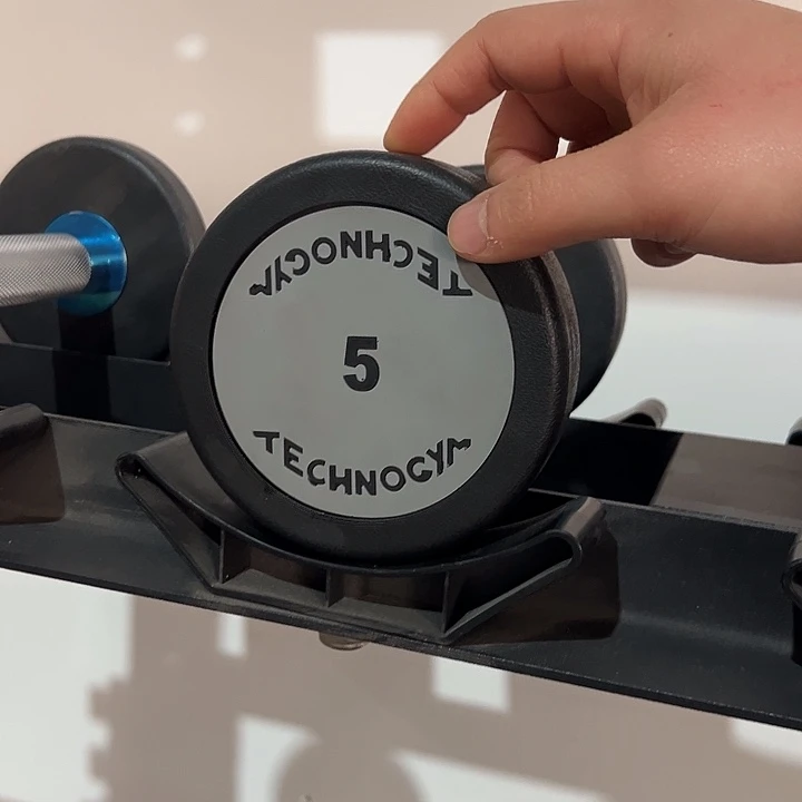 全新纯钢泰诺哑铃5公斤一对粉色