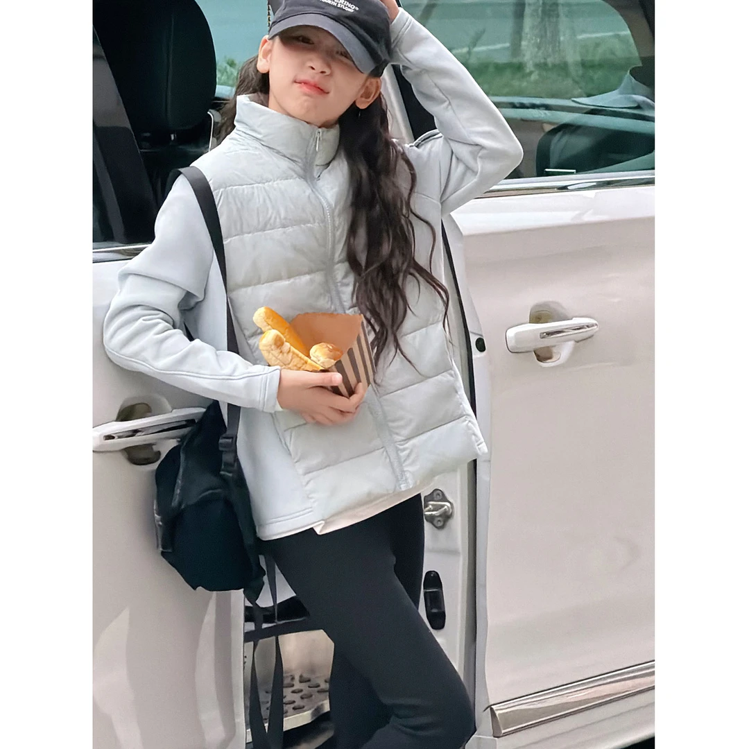 K30250孙小美高端90白鸭绒女童轻薄羽绒服校服神器冬装儿童外套